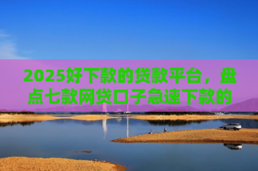 2025好下款的贷款平台，盘点七款网贷口子急速下款的