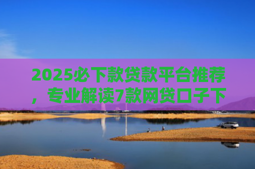 2025必下款贷款平台推荐，专业解读7款网贷口子下款高
