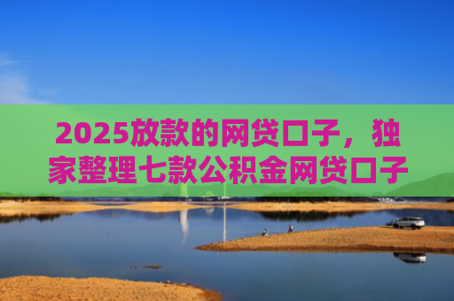 2025放款的网贷口子，独家整理七款公积金网贷口子秒下款