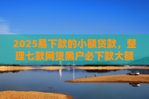 2025易下款的小额贷款，整理七款网贷黑户必下款大额口子
