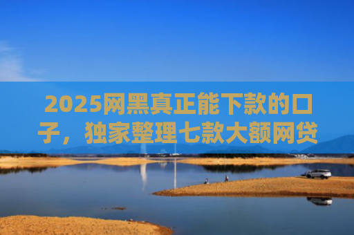 2025网黑真正能下款的口子，独家整理七款大额网贷哪些口子好下款