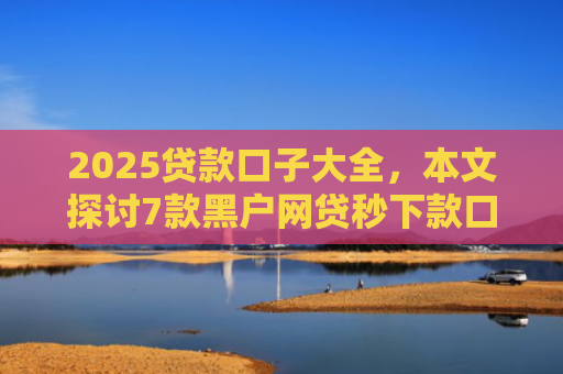 2025贷款口子大全，本文探讨7款黑户网贷秒下款口子