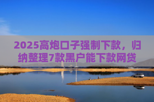 2025高炮口子强制下款，归纳整理7款黑户能下款网贷口子