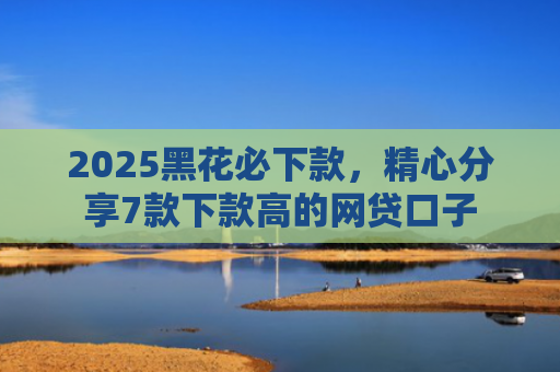 2025黑花必下款，精心分享7款下款高的网贷口子