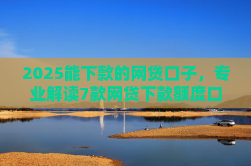 2025能下款的网贷口子，专业解读7款网贷下款额度口子
