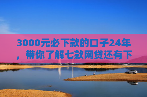 3000元必下款的口子24年，带你了解七款网贷还有下款的口子吗