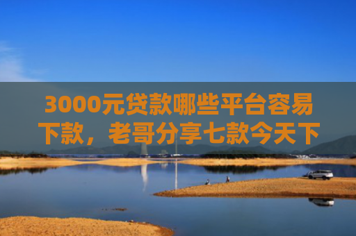 3000元贷款哪些平台容易下款，老哥分享七款今天下款的网贷口子