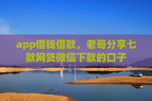 app借钱借款，老哥分享七款网贷微信下款的口子