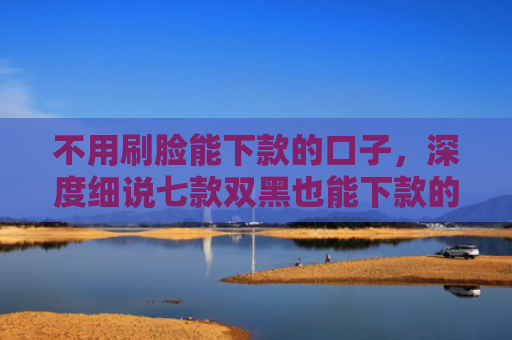 不用刷脸能下款的口子，深度细说七款双黑也能下款的网贷口子