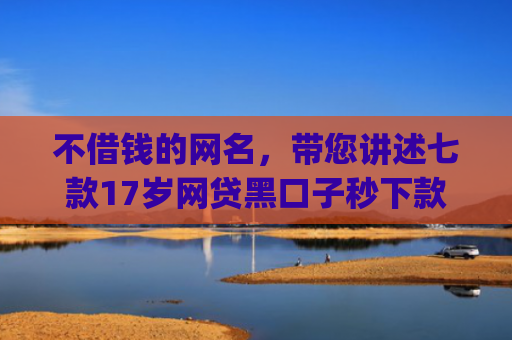 不借钱的网名，带您讲述七款17岁网贷黑口子秒下款app