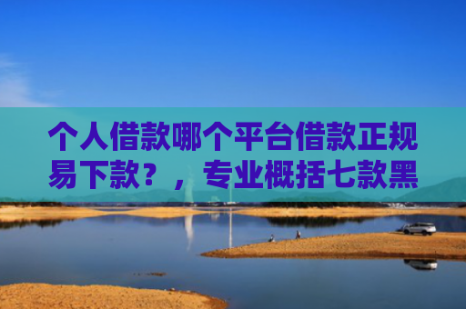 个人借款哪个平台借款正规易下款？，专业概括七款黑户100%下款网贷