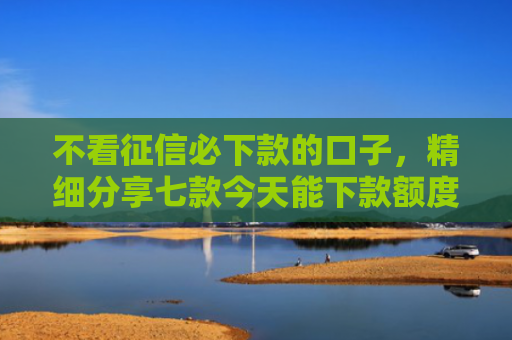 不看征信必下款的口子，精细分享七款今天能下款额度网贷口子