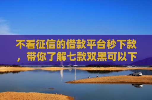 不看征信的借款平台秒下款，带你了解七款双黑可以下款的网贷口子