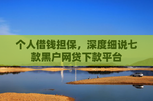 个人借钱担保，深度细说七款黑户网贷下款平台