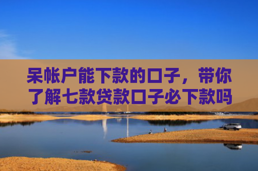 呆帐户能下款的口子，带你了解七款贷款口子必下款吗