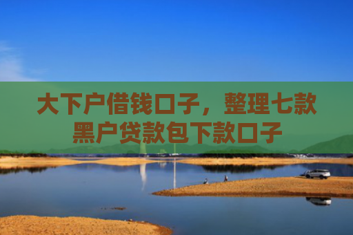 大下户借钱口子，整理七款黑户贷款包下款口子