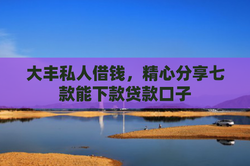 大丰私人借钱，精心分享七款能下款贷款口子