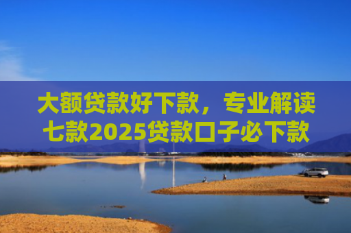 大额贷款好下款，专业解读七款2025贷款口子必下款