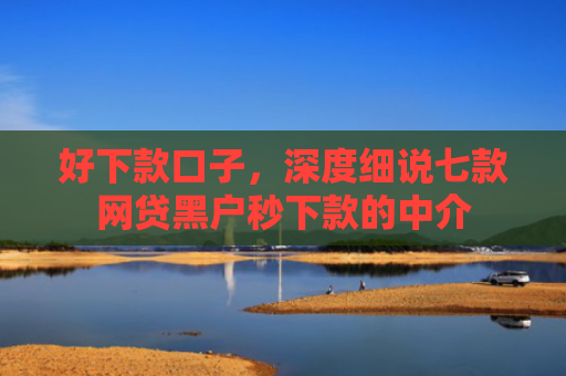 好下款口子，深度细说七款网贷黑户秒下款的中介