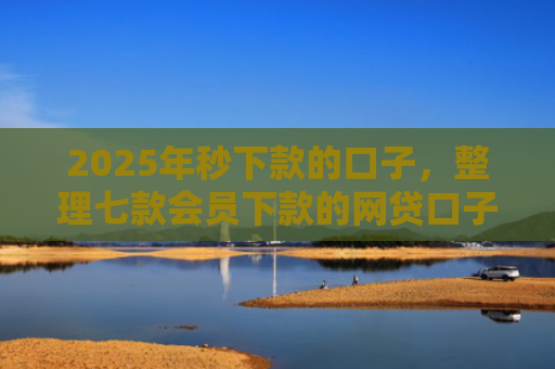2025年秒下款的口子，整理七款会员下款的网贷口子