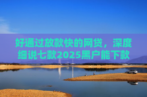 好通过放款快的网贷，深度细说七款2025黑户能下款网贷