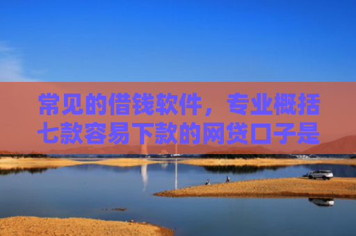 常见的借钱软件，专业概括七款容易下款的网贷口子是真的吗吗