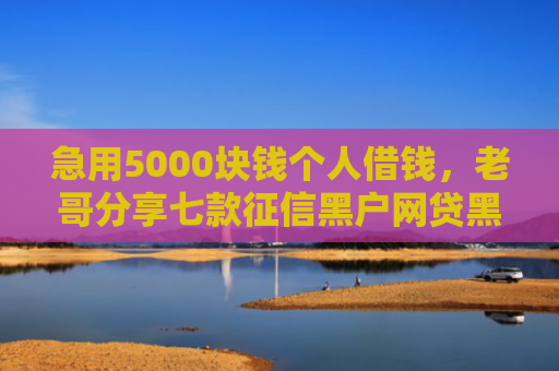 急用5000块钱个人借钱，老哥分享七款征信黑户网贷黑户能下款