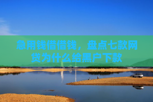急用钱借借钱，盘点七款网贷为什么给黑户下款