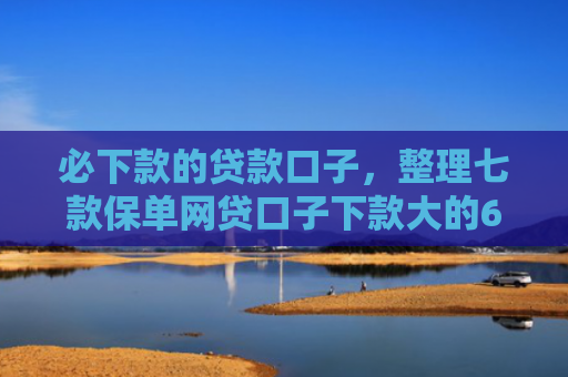 必下款的贷款口子，整理七款保单网贷口子下款大的6