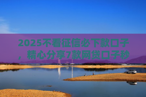 2025不看征信必下款口子，精心分享7款网贷口子秒下款