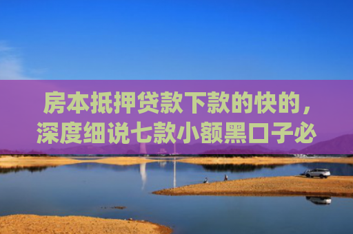 房本抵押贷款下款的快的，深度细说七款小额黑口子必下款app