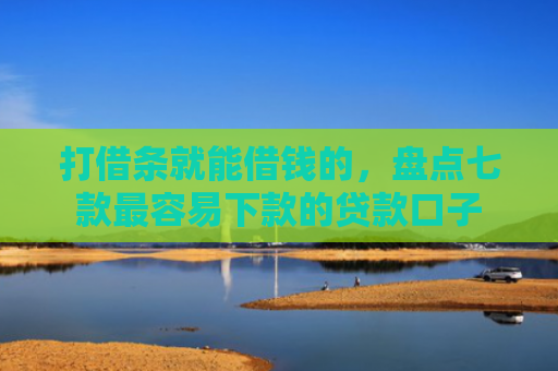 打借条就能借钱的，盘点七款最容易下款的贷款口子