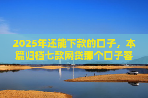 2025年还能下款的口子，本篇归档七款网贷那个口子容易下款