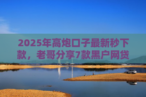 2025年高炮口子最新秒下款，老哥分享7款黑户网贷下款的口子
