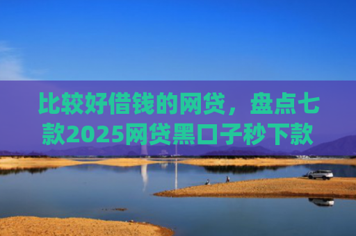 比较好借钱的网贷，盘点七款2025网贷黑口子秒下款app