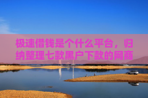 极速借钱是个什么平台，归纳整理七款黑户下款的网商贷平台