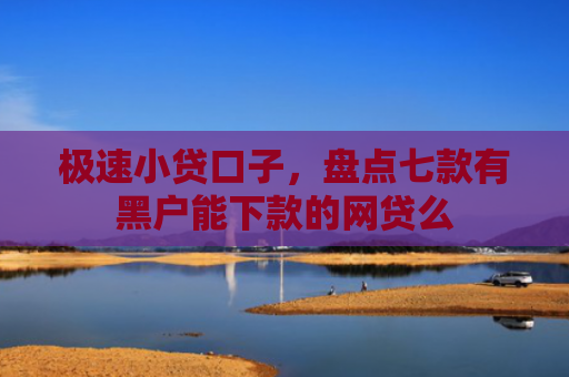 极速小贷口子，盘点七款有黑户能下款的网贷么