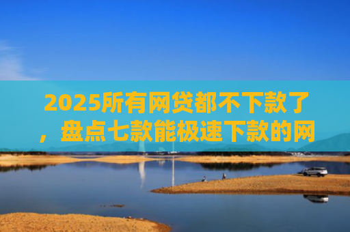 2025所有网贷都不下款了，盘点七款能极速下款的网贷口子
