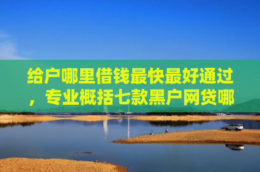 给户哪里借钱最快最好通过，专业概括七款黑户网贷哪家能下款