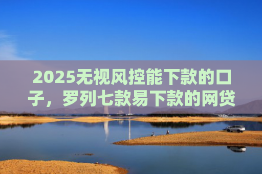 2025无视风控能下款的口子，罗列七款易下款的网贷口子下载