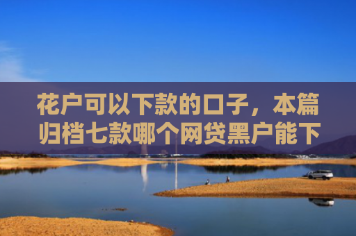 花户可以下款的口子，本篇归档七款哪个网贷黑户能下款啊