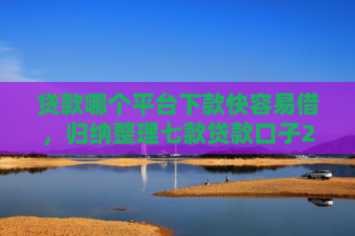 贷款哪个平台下款快容易借，归纳整理七款贷款口子2025下款