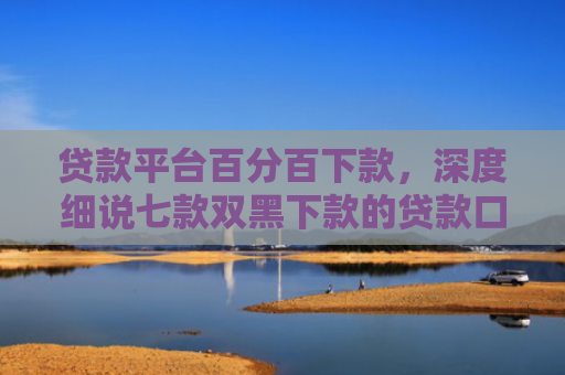 贷款平台百分百下款，深度细说七款双黑下款的贷款口子
