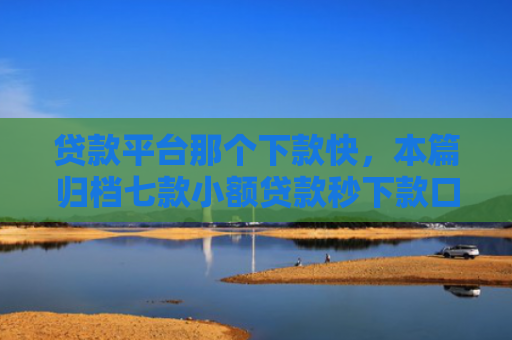 贷款平台那个下款快，本篇归档七款小额贷款秒下款口子