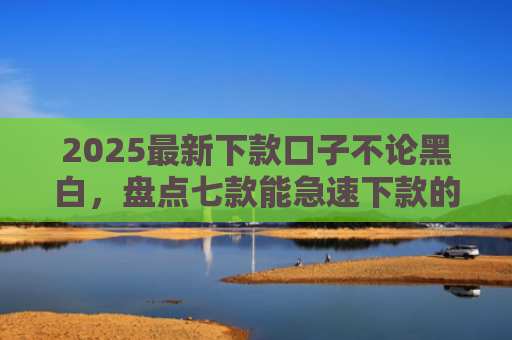 2025最新下款口子不论黑白，盘点七款能急速下款的网贷口子