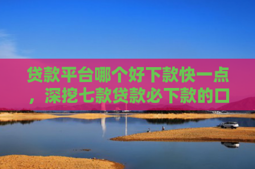 贷款平台哪个好下款快一点，深挖七款贷款必下款的口子18