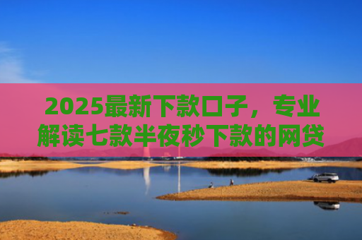 2025最新下款口子，专业解读七款半夜秒下款的网贷口子