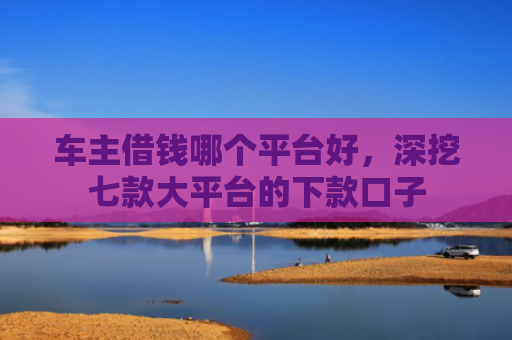 车主借钱哪个平台好，深挖七款大平台的下款口子