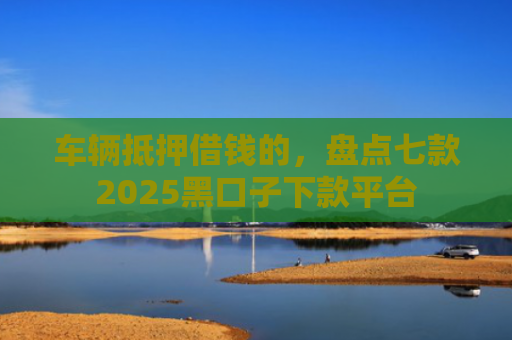 车辆抵押借钱的，盘点七款2025黑口子下款平台