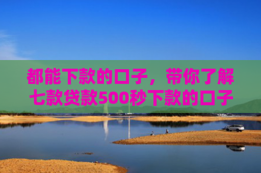都能下款的口子，带你了解七款贷款500秒下款的口子